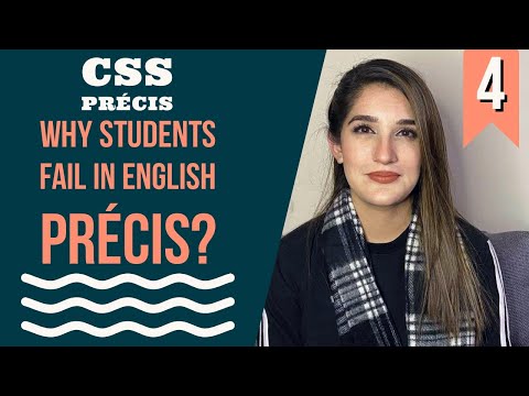 Why CSS aspirants fail in English Précis