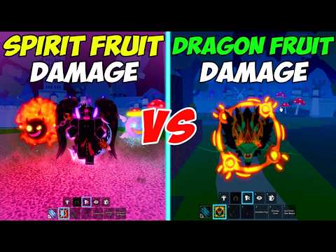 Dragon Rework Vs Spirit Fruit Damage At 600 Mastery Blox Fruits