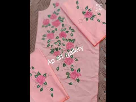 peach dress |fabric panting|