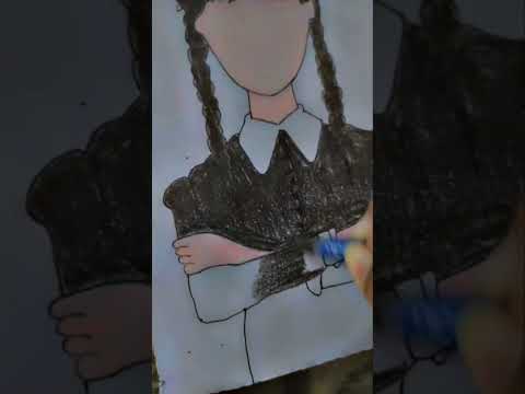 plsss like and subscribe plsss #wednesday #art # short video