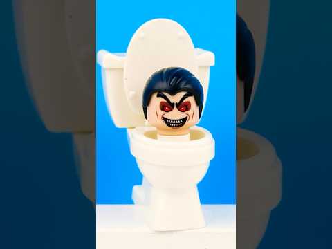 Making Big Toilet LEGO minifigure -  Skibidi Toilet action figures #lego #skibiditoilet