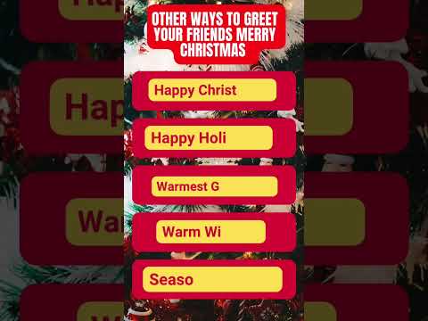 Other Ways to Greet Your Friends Merry Christmas #paskongpinoy2022 #Christmas #shorts