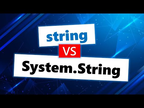 Difference between string and System.String in C#
