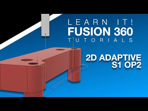 Fusion 360 - HWIMT - Part 001 Setup 1 - Op 2 (2D Adaptive)