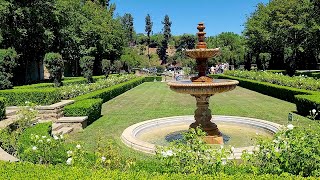 Walking tour of the haunted Greystone Mansion and Gardens in Beverly Hills California