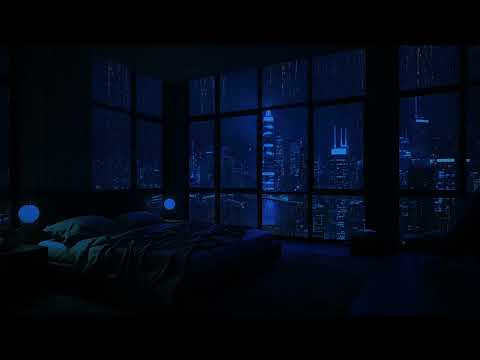 Spend The Night In An Exclusive Luxury & Rain on Window Sounds sleep, study, relax