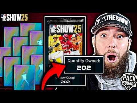 I Got SO MANY Diamonds From 200+ Packs! Pack Squads #13 MLB The Show 25