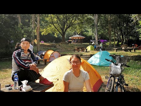 【手機影像遊記】河背水塘篇 ~ 踩住單車去露營 1 (錦田—東匯路—錦河路—河背村—河背營地) Biking to Ho Pui Reservoir Camping, Hongkong