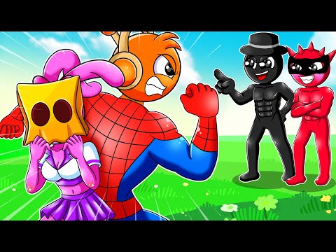 INCREDIBOX SPRUNKI Girl Not SHOW FACE x OREN ?! Oren Spider vs Thief | Incredibox Sprunki Animation