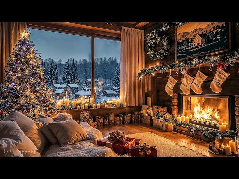 Beautiful Snowy Christmas Ambience 🎄Instrumental Christmas Music 🌲🎁 Soft Christmas Ambience 2025 #4