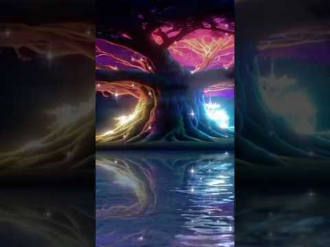 THE TREE OF LIFE BLOOMS VIBRANT ETHEREAL BRANCHES GLOWING WITH ENERGY #treeoflife