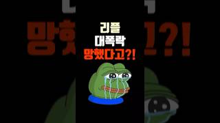 리플 대폭락 망했다고?! 결국에 만원 가즈아 #리플 #리플목표가 #리플만원 #리플3만원