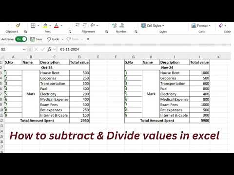 How to subtract, find duplicates and difference in excel #excel #exceltips #tutorial