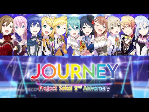 [FULL VER] Journey / Project SEKAI's 2nd Anniversary Song | Color Coded Kan/Rom/Eng Lyrics プロセカ