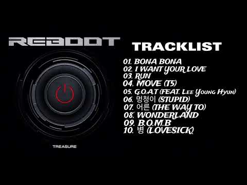 #treasure TREASURE REBOOT ALBUM TRACKLIST