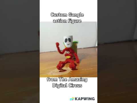 Custom Gangle action figure I made a few weeks back #theamazingdigitalcircus #stopmotion #cute