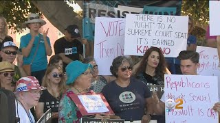 Sexual Assault Survivors Rally In Support Of Christine Blasey Ford Ahead Of FBI Investigation