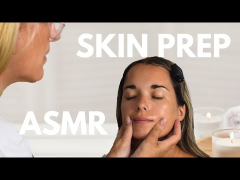 ASMR Makeup Artist | skincare pre- makeup prep 💆‍♀️(massage/wipes)