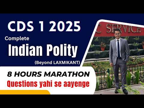 Complete Polity for CDS 1 2025 | Polity One Shot Video for CDS Exam