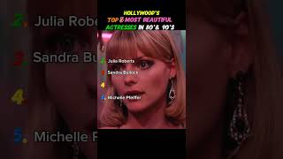 Top 5 Most Iconic Beautiful Actress im 90's Hollywood #ranking #hollywood #hollywoodactress