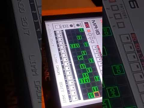 Nendo MR-16 drum machine for Sega Genesis! (Running on an #Anbernic #RG351V)