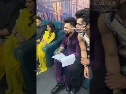 #ayeshasingh and #adnankhan at #laughterchefsseason2 sets #mannat #manvik #vikrantsaluja #ayesha