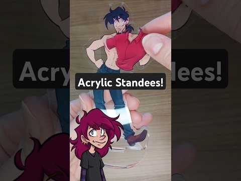 Look who finally got some fancy acrylic standees!#standee #dressup #pngtuber #vtuber #ocart #acrylic