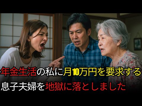 500万円を援助した私に「年金全部よこせ」と迫る息子夫婦。「どうせあと少しの命」と笑ったその瞬間、私は封印していた事実を明かした。