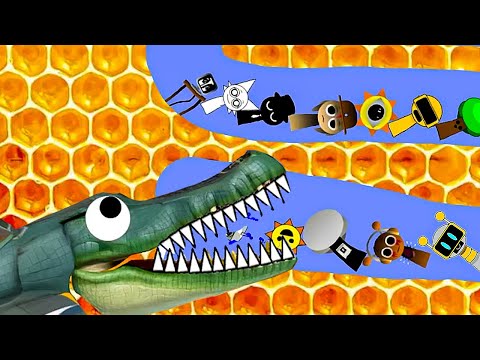 Bombardiro Crocodilo Eats Incredibox Sprunki in Algodoo