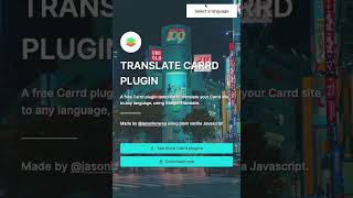 Translate your Carrd site using this Carrd plugin template
