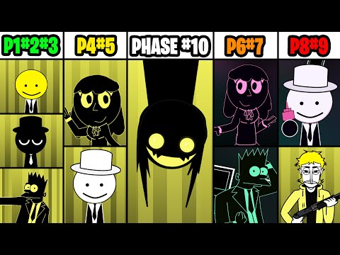 Mix of EVERY Monster VOICE From Incredibox MUSTARD! Every Phase 1-10 Comparison