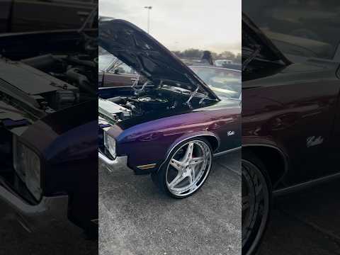 BEAUTIFUL Chameleon Drop Top Cutlass Supreme spotted at Cutlass 4 Us Car Show!