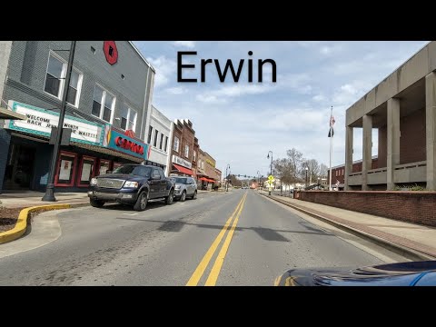 Erwin, TN, USA | Driving Tour Downtown | HD