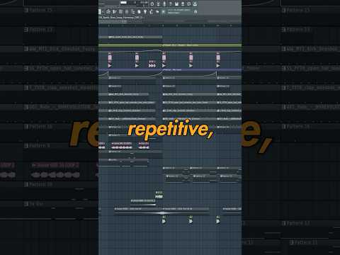 HOW TO MAKE YOUR TRACKS SOUND LESS REPETITIVE! #musicproduction #flstudio #edm #flstudiotutorial
