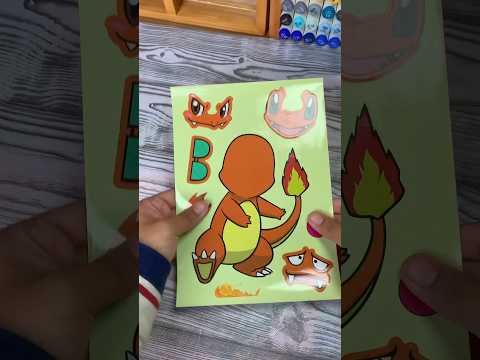 Cute sticker🥺 #papercraft #sticker #pokemon #toys #craft #cute