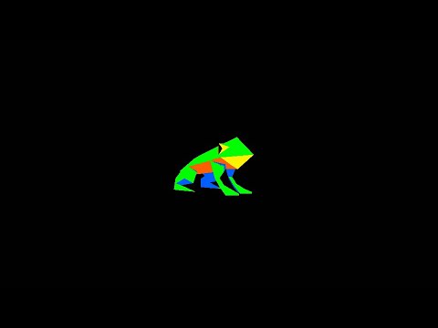 low poly frog