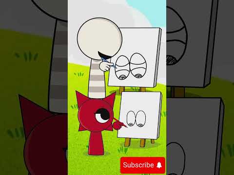 Follow The Drawing Challenge Wyrum and Mroona Animation #sprunki #shorts #animation