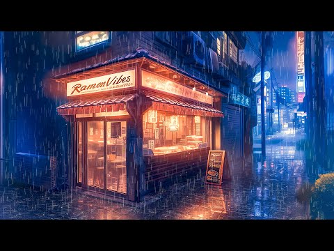 Ramen Night Vibes 🍜 Japanese Lofi Vibes 🍜 Rainy Lofi Songs To Enjoy The Smell Of The Japanese Rain