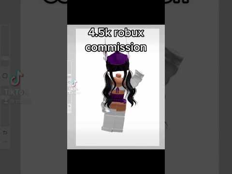 4.5k roblox art commission 🥰 #roblox #robloxart
