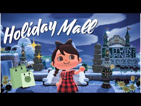 This whole Island is a MALL ACNH Island Tour Christmas Mall | Animal Crossing: New Horizons Gameplay