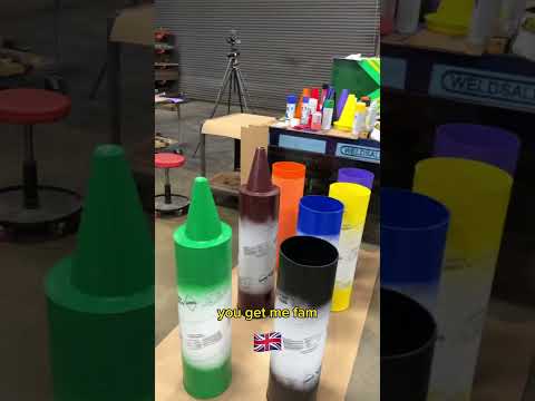 My friend and i made an art project inspired by Crayons 🖍️  #art #howto #how #backtoschool #custom