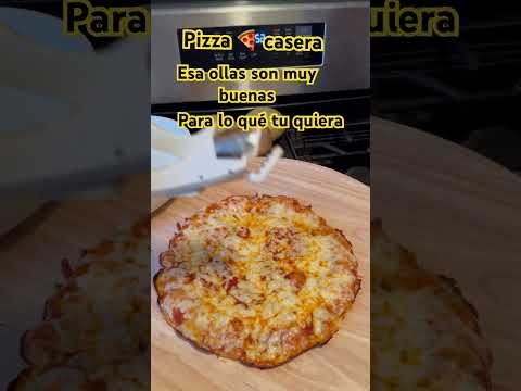 Pizza 🍕 casera en mi olla de Carote son muy buenas para cocinar y hornear