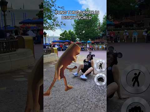 Tung Tung Tung Sahur BEATS BENJIxScarlett With A BAT At DISNEYWORLD! (Tralalero Tralala Trend)