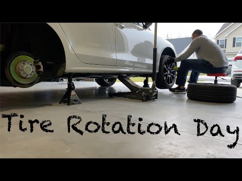 VW Jetta Tire Rotation Maintenance Beginners Guide All Steps Shown
