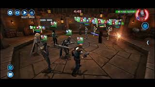 SWGOH Cheap-ish Lord Vader Counter Post Scorch Buff Sana Cron Squad Arena Test
