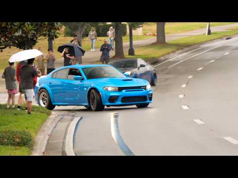 Central Florida Cars and Coffee | Pullouts and Flybys lots of rain!! | May 2025 #carspotting
