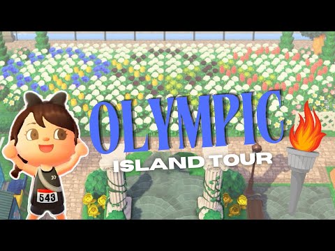 Go for the Gold! Paris Olympics ACNH Island Tour | Animal Crossing: New Horizons Gameplay