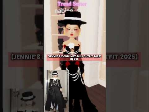 Jennie vibes at the Met Gala but make it Dress to Impress style-recreated with love #JennieInspired