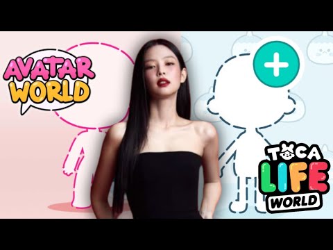 HOW TO MAKE JENNIE IN AVATAR WORLD AND TOCA BOCA WORLD 🌎