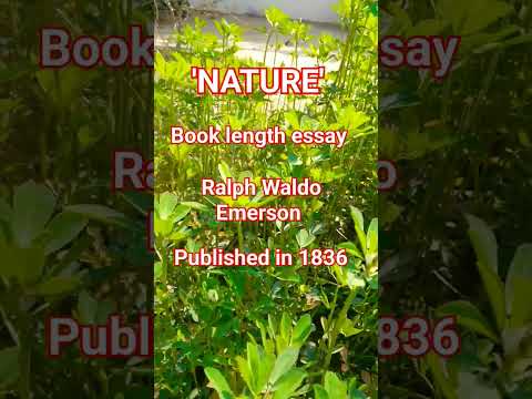 'Nature' by RalphWaldoEmerson#englishliterature
